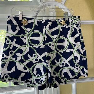 Mud pie cotton anchor shorts